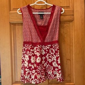 Canyon River Blues Tie Back Top